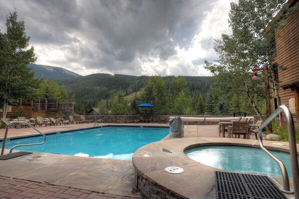A heated pool