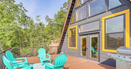 A-frame Hardy Cabin w/ Spring River Views!