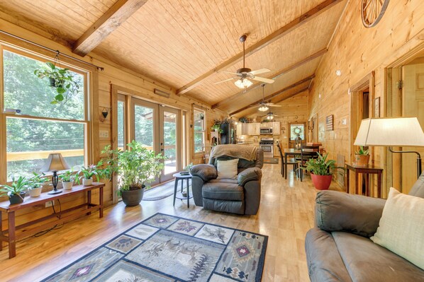 House (2 Bedrooms) | Interior - Secluded Cosby Cabin w/ Wraparound Deck (Cosby)