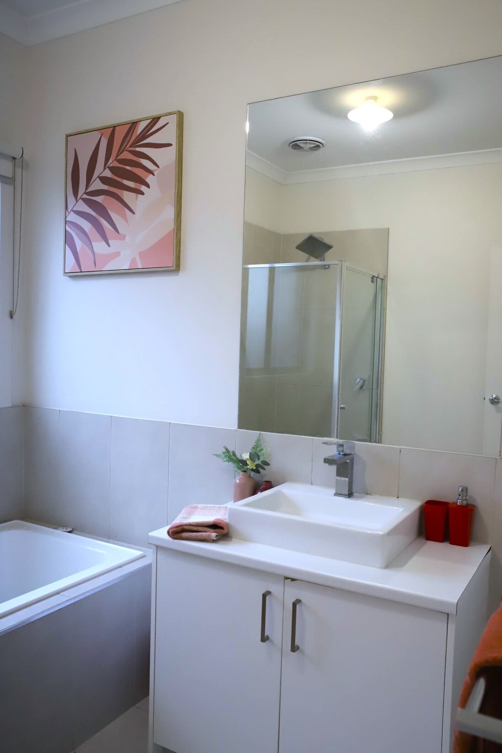 Towels, soap, toilet paper