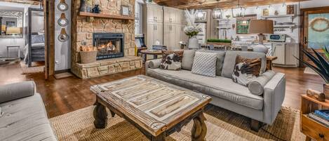 Ferienhütte, 2 Schlafzimmer | Wohnbereich