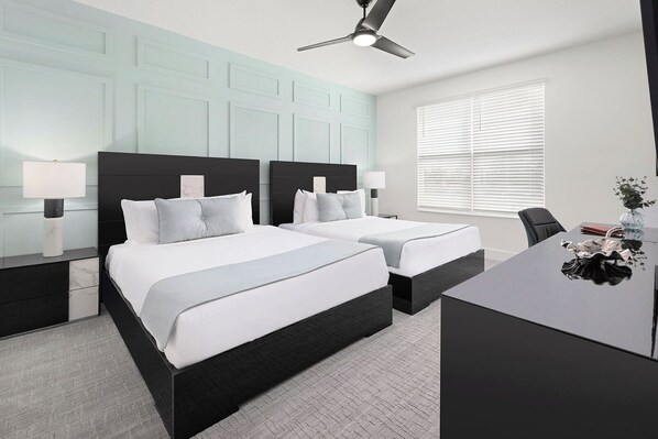 6 bedrooms, desk, iron/ironing board, WiFi