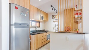 Private kitchen - IT81 Great 3/4 Apartment (1 Suite) - Itacimirim (Camaçari)