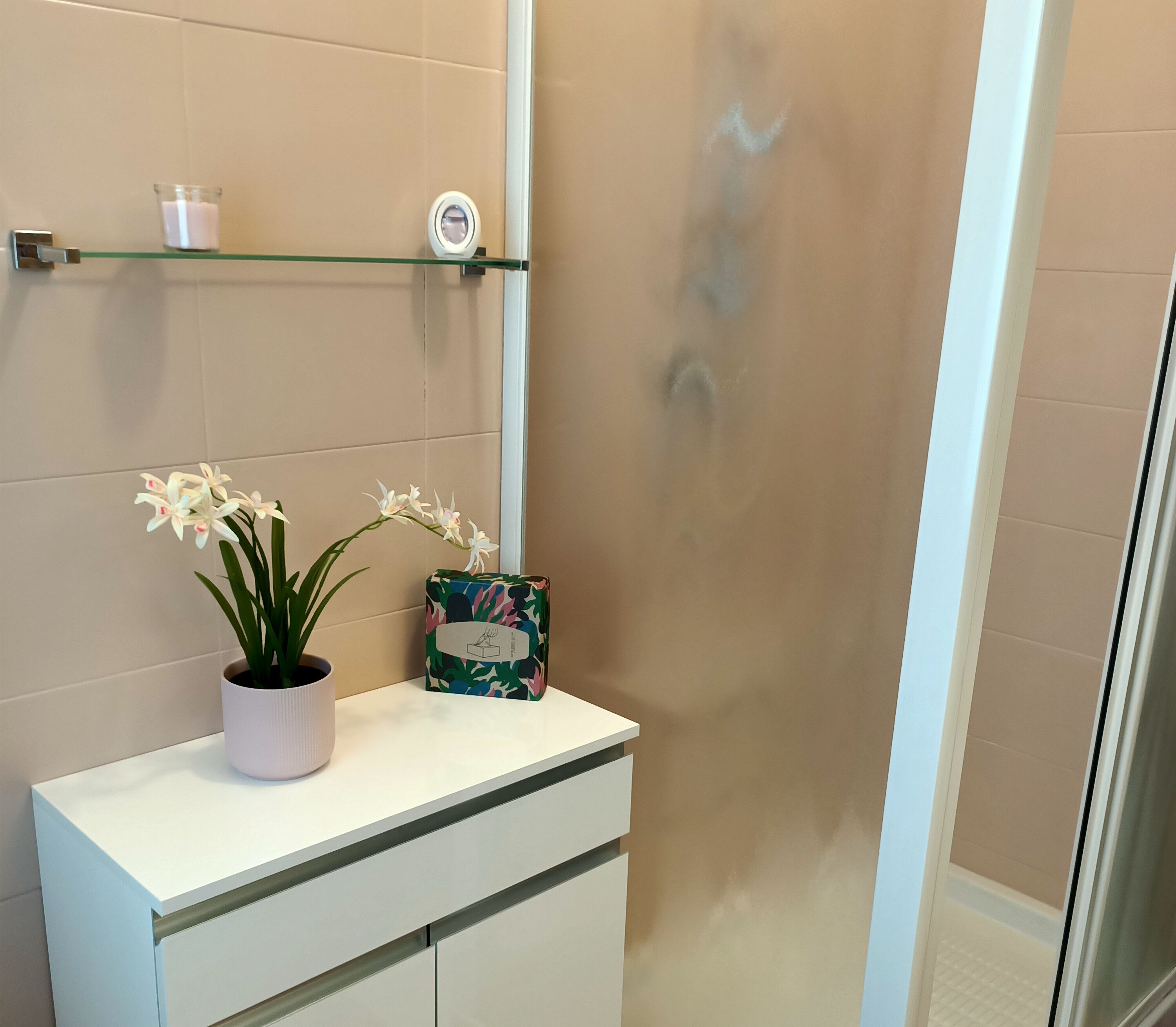 Asciugacapelli, bidet, asciugamani, sapone