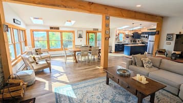 Smart TV, fireplace, printers