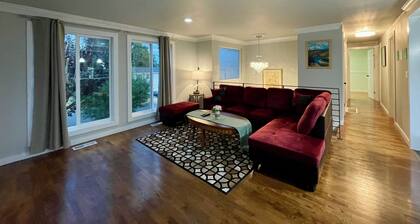 Renovated, modern home in a quiet area with a game room and spacious backyard