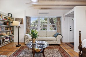 Télévision, cheminée, livres