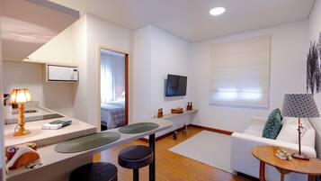 Classic-lejlighed | Opholdsområde | Fladskærms-tv