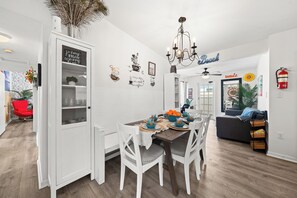 Dining - Cocoa Beach Retreat -Hot Tub-Steps to Sand-Games-Bikes-Pet friendly (Cocoa Beach)