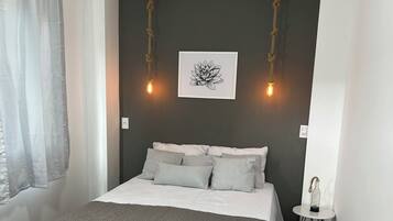 2 makuuhuonetta, silitysrauta/-lauta, Wi-Fi, vuodevaatteet