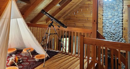 Hogwarts Hideaway -XL Outdoor deck/Scenic Hot Tub/Movie Theater in Private Woods