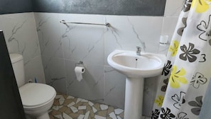Shower, towels, soap