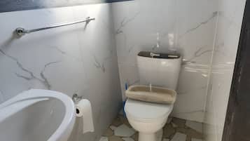 Shower, towels, soap