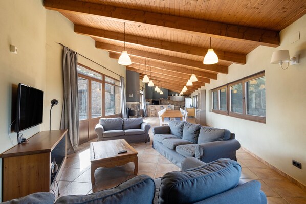 TV, fireplace, DVD player, table tennis