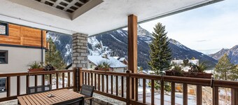 Appartement 'La Maison Des Coeurs, Cogne' mit Bergblick, privater Terrasse und WLAN