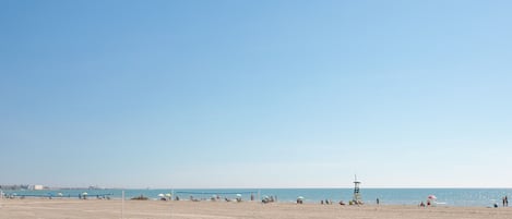 En la playa