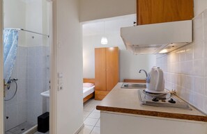 Shower, hair dryer, towels - Studio Apartment 'S8' with Sea View, Wi-Fi and Air Conditioning (Lefkada)