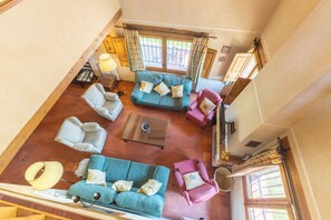 TV, fireplace, DVD player, stereo - Country House 'La Casa Rural Del Secretario' with Mountain View, Private Terrace and Wi-Fi (CUBILLO)