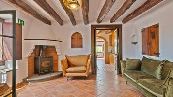 TV, fireplace, table tennis