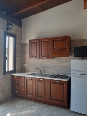 Fridge, oven, stovetop, coffee/tea maker - Apartment 'Bilo Standard' with Shared Garden, Wi-Fi and Air Conditioning (Vieste)