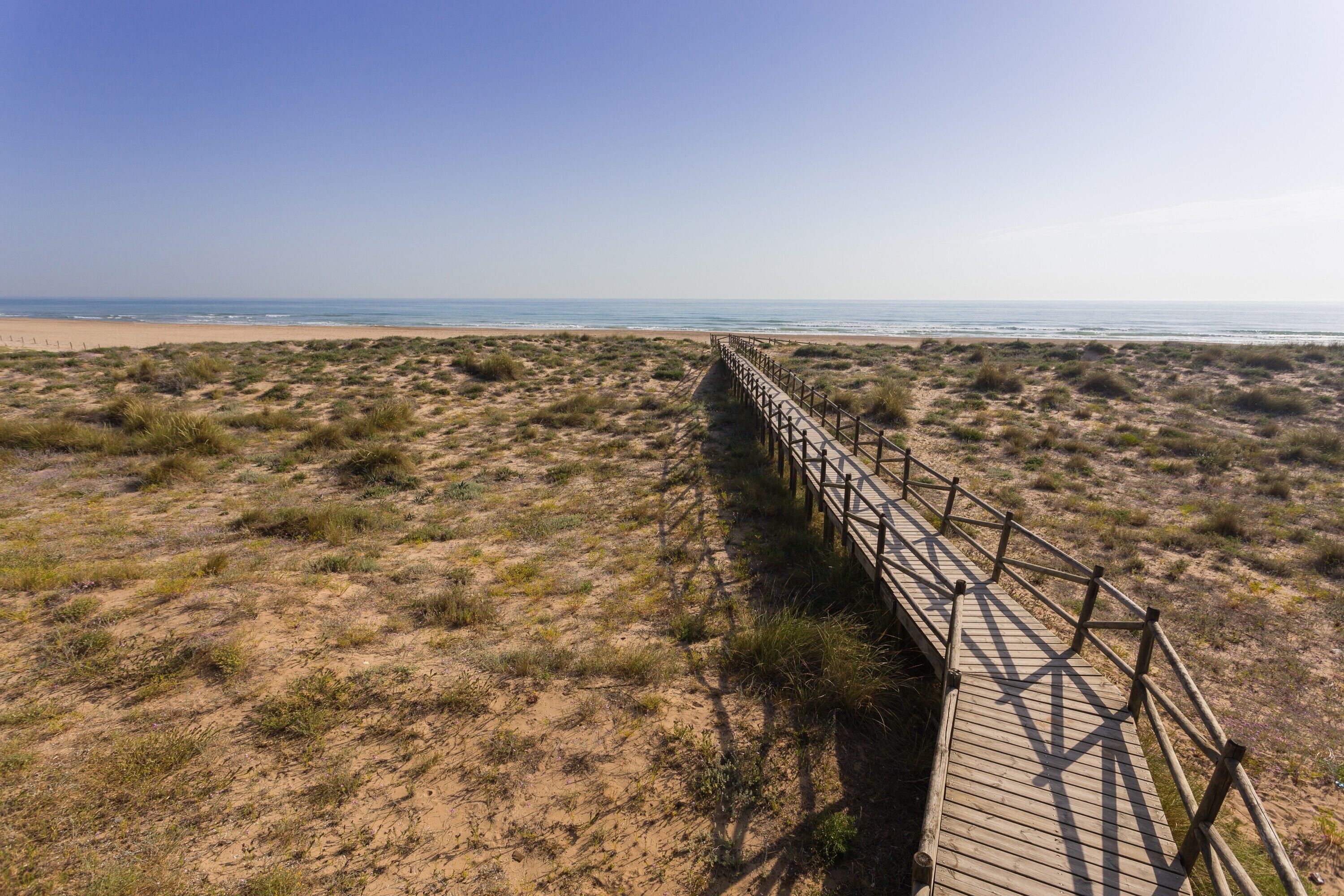 Vlak bij het strand