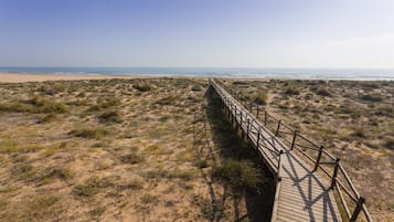 Vlak bij het strand