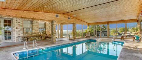 Indoor pool, a heated pool