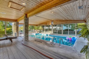 Indoor pool, a heated pool