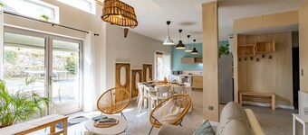 Maison 'La Grange Du Vallon D'estivaux' avec vue sur lac, piscine partagée et Wi-Fi