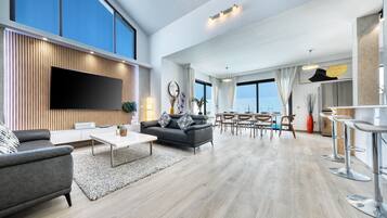 TV, table football, ping pong