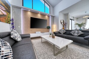 TV, table football, ping pong