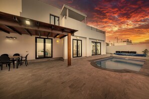 A heated pool