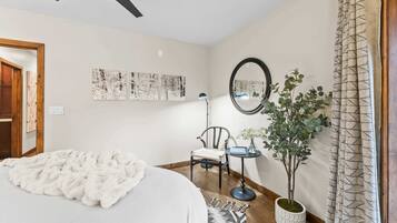 1 غرفة نوم وواي فاي وملاءات أسرّة