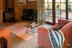 Smart TV, chimenea, monitor de computadora