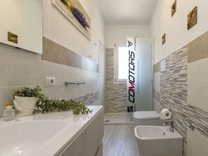 Sèche-cheveux, serviettes fournies