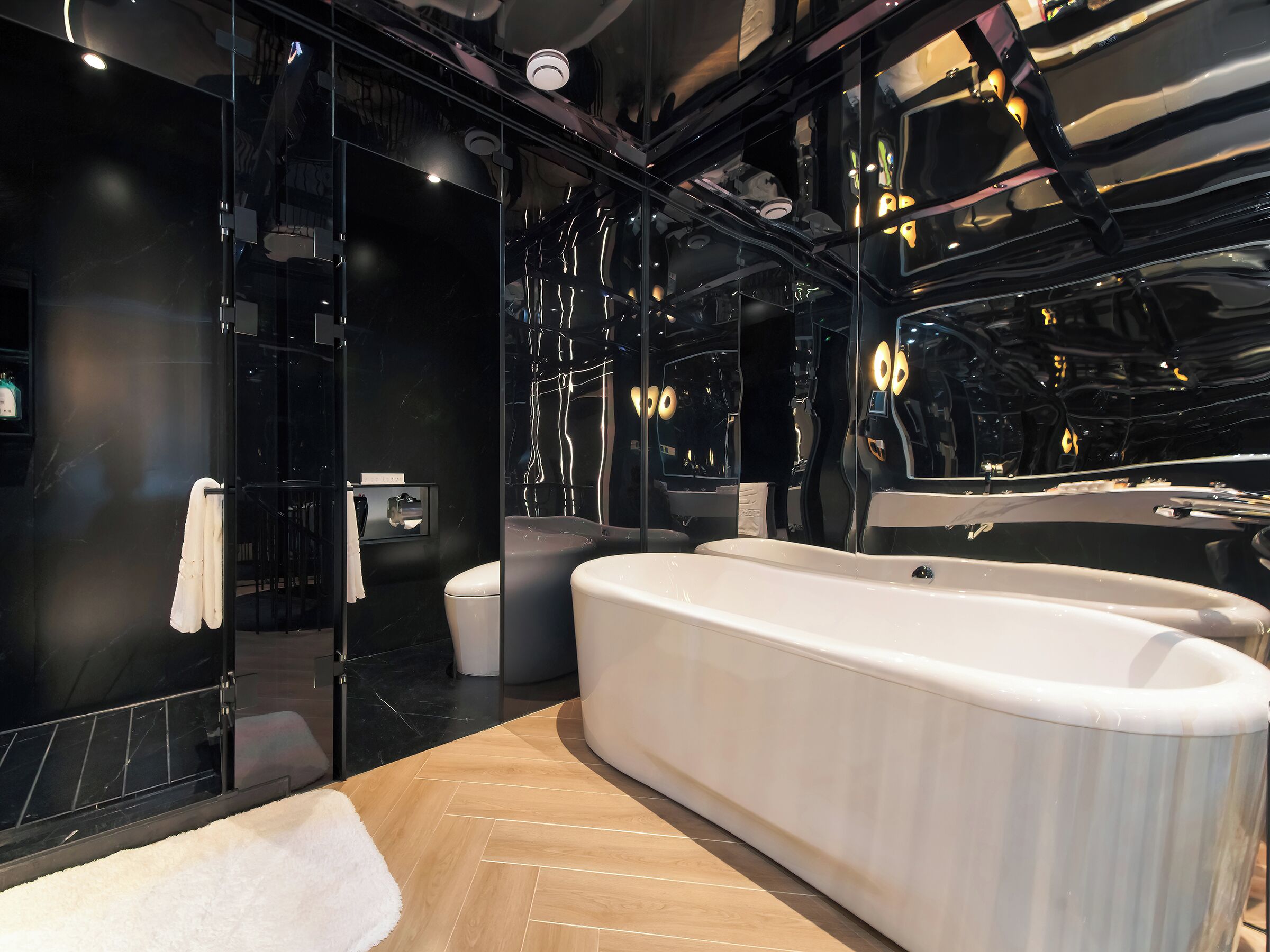 Premium bedding, down duvets, memory-foam beds, free minibar