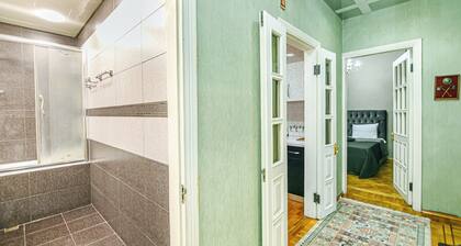 Luxury Apartment with Flame Tower View