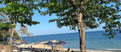 Playa privada, arena blanca, traslado desde/hacia la playa