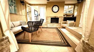 Smart TV, video games, ping pong, books