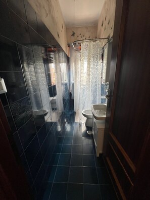 Dusche, Haartrockner, Bidet, Handtücher