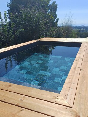 Pool - Gîte & Spa l'ancienne vigne with private pool in Ardèche (Saint-Clair)