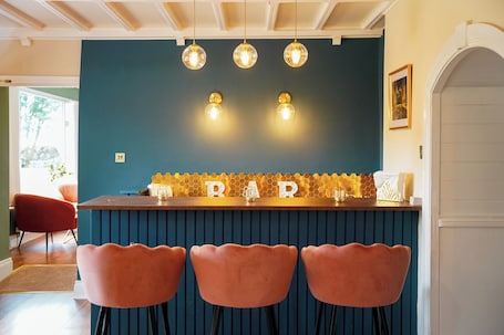 Bar (on property). The Brambles Retreat in the Mourne Mountains, sleeps 16, 8 bedrooms and a bar
