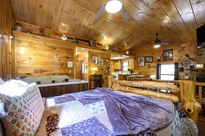 Room - Lost In The Past Cabin | Indoor Hot Tub + Fireplace | Pet-Friendly Hochatown Cabin Near Broken Bow Lake & Beavers Bend (Hochatown)