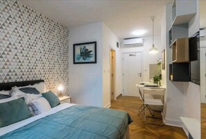 1 makuuhuone, silitysrauta/-lauta, Wi-Fi, vuodevaatteet