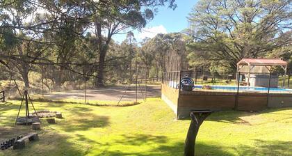 Cabin 1- 2 room with use of infrastructure like pool, spa, tennis court. kitchen