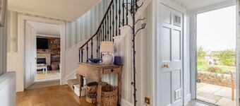 Beautifully renovated three bedroomed house with fabulous gardens