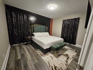 2 bedrooms, iron/ironing board, WiFi, bed sheets