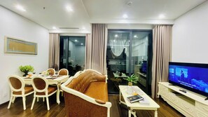 Standard Apartment, Balcony, City View | Living area - 1 Bedroom Vinhomes Smart City (Hanoi)