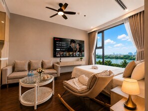 Departamento | Escritorio, wifi gratis y ropa de cama 