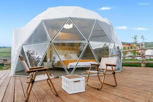 全景帐篷房, 山景 | 高档床上用品、特色装修、免费 WiFi、床单